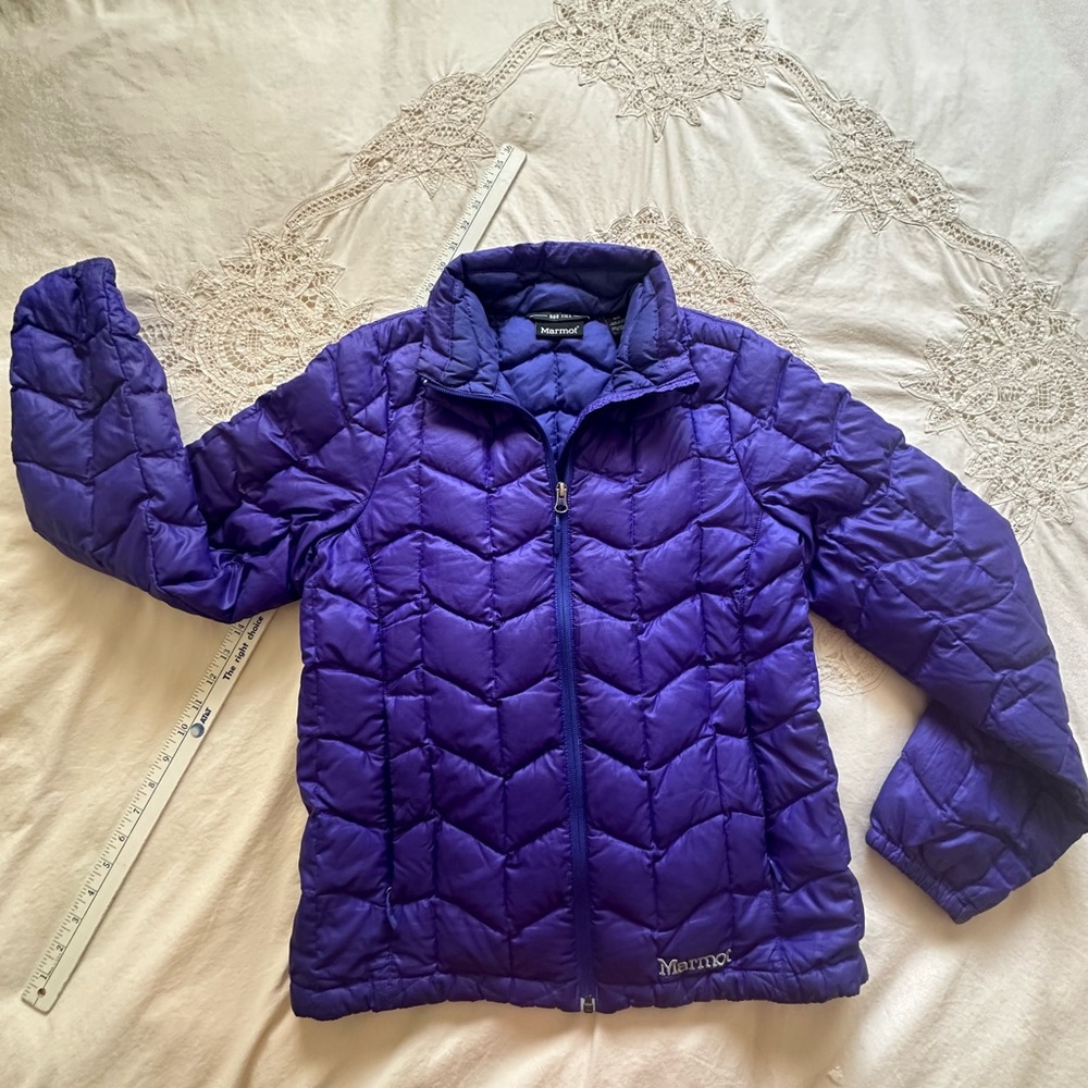 🩷Marmot 800 Fill Purple Quilted Jacket-